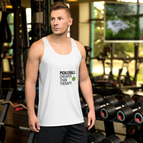 Pickleball: Cheaper Than Therapy - Pickleball Tank Top